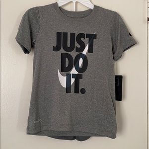 Nike 2 Piece T Shirt & Shorts Grey Black 6